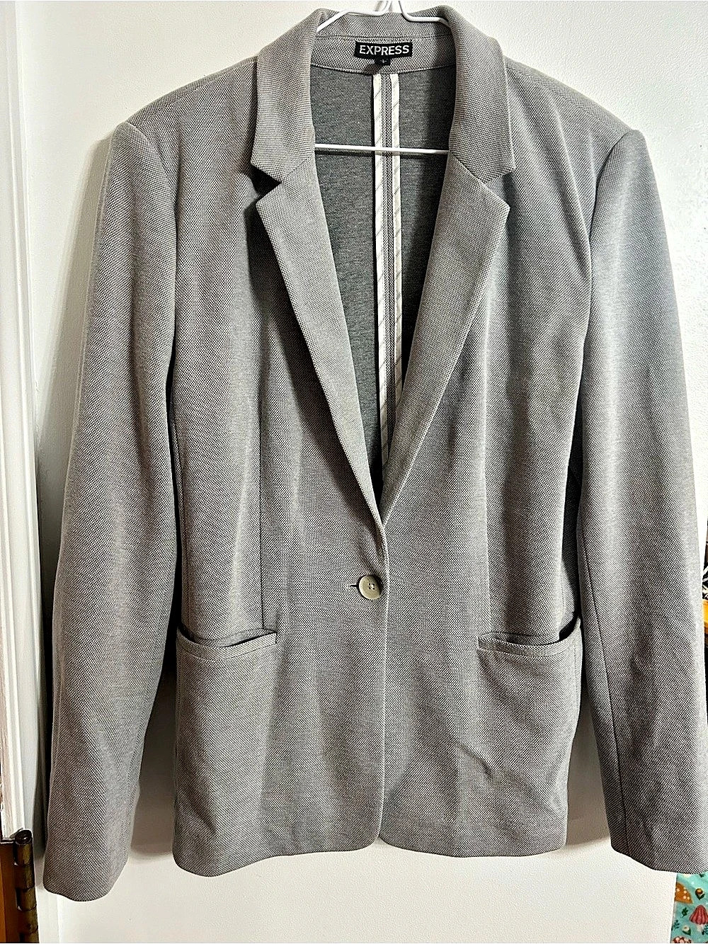 Express Gray Blazer Size Large